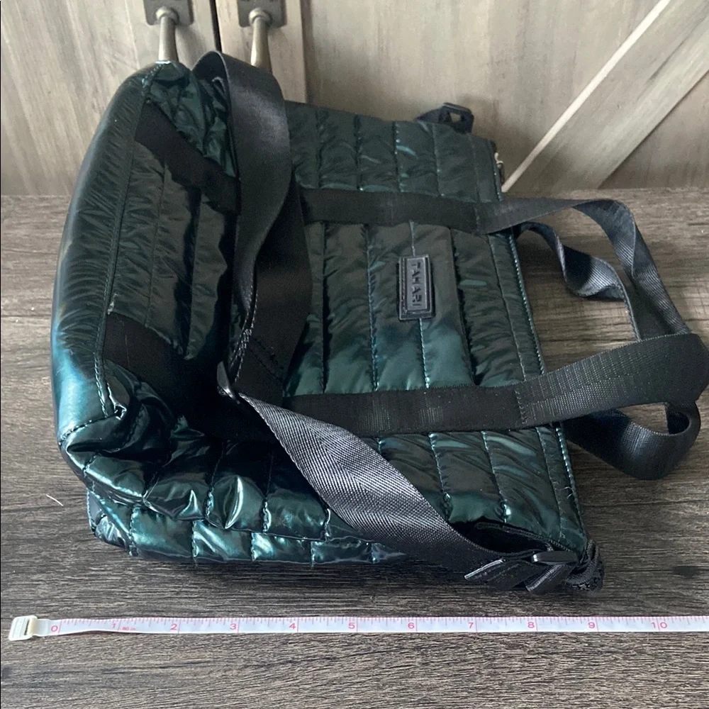 Tahari Green Quilted Tote Bag - Picture 10 of 10